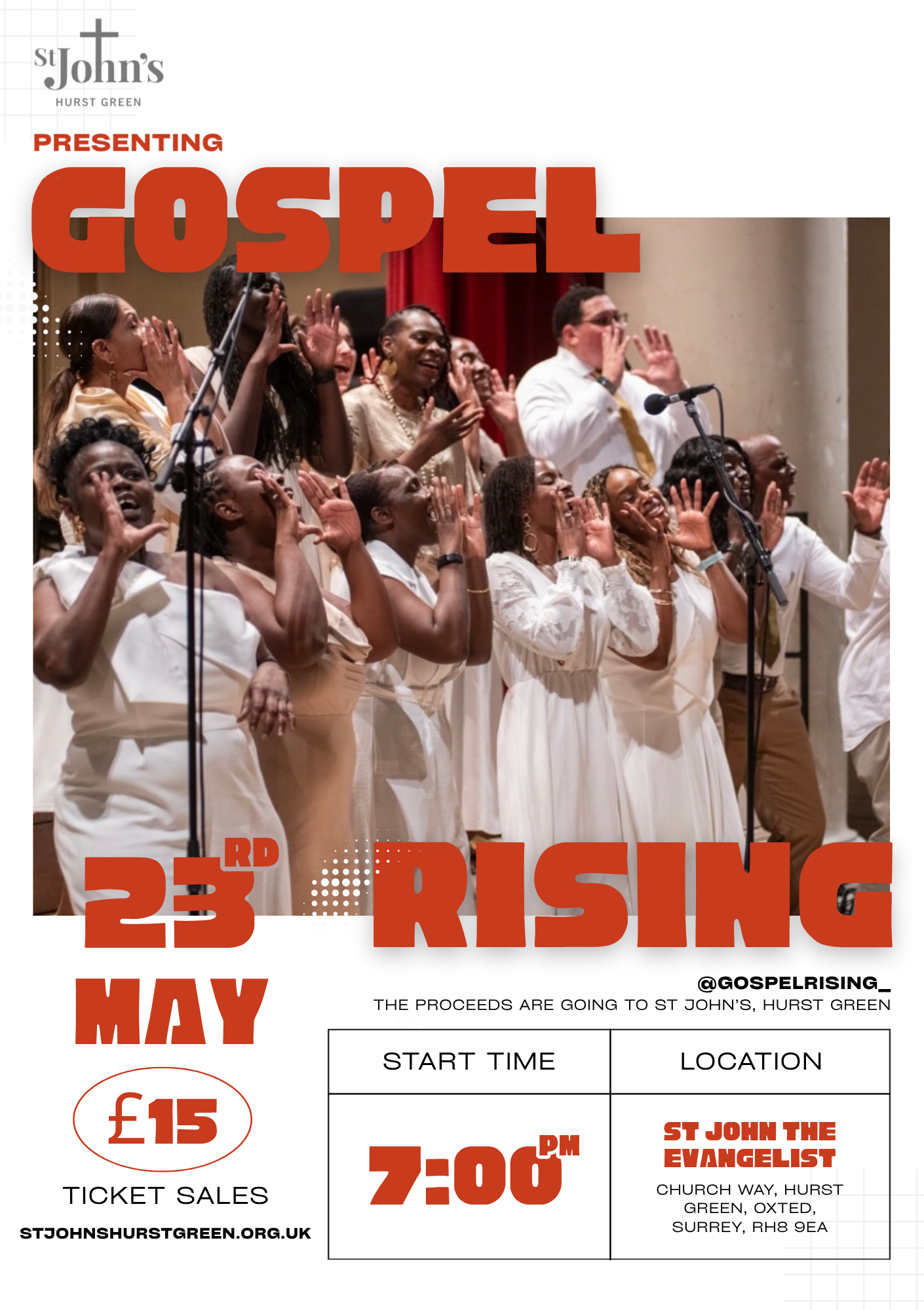 Gospel Rising concert at St Jo